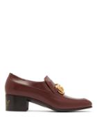 Matchesfashion.com Gucci - Ebal Horsebit Leather Loafers - Womens - Burgundy