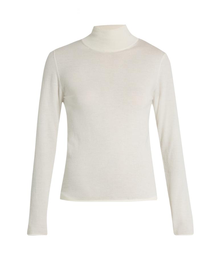 Ryan Roche High-neck Cashmere-blend Sweater