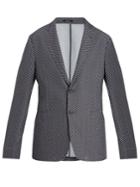 Giorgio Armani Single-breasted Chevron-jacquard Blazer