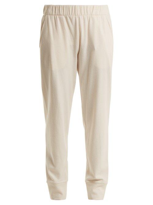 Matchesfashion.com The Row - Debie Wool Blend Track Pants - Womens - Cream