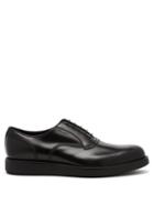 Matchesfashion.com Prada - Raised Sole Leather Oxford Shoes - Mens - Black