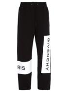 Matchesfashion.com Givenchy - Logo Embroidered Cotton Track Pants - Mens - Black