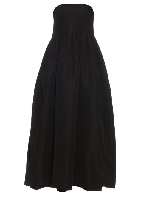 Adam Lippes Strapless Silk-faille Gown