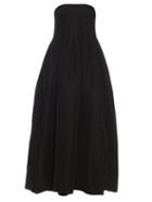 Adam Lippes Strapless Silk-faille Gown