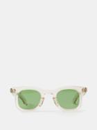 Jacques Marie Mage - Devaux Square Acetate Sunglasses - Womens - Beige Multi