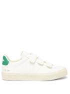 Veja - Recife Velcro-strap Leather Trainers - Womens - Green White