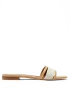 Matchesfashion.com Malone Souliers - Demi Nappa-leather Slides - Womens - Beige Multi
