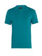 Giorgio Armani Notch-lapel Jersey Polo Shirt