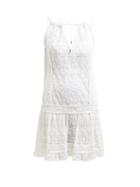Matchesfashion.com Melissa Odabash - Zoe Floral Embroidered Mini Dress - Womens - White