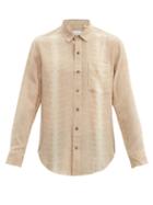 Matchesfashion.com Equipment - Snake-print Silk Shirt - Mens - Beige