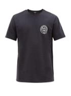 Matchesfashion.com A.p.c. - Logo Print Cotton T Shirt - Mens - Navy