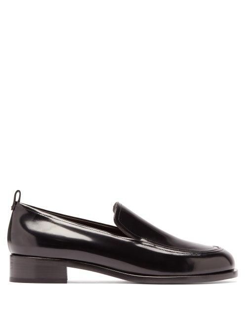 Matchesfashion.com The Row - High-shine Leather Loafers - Womens - Black