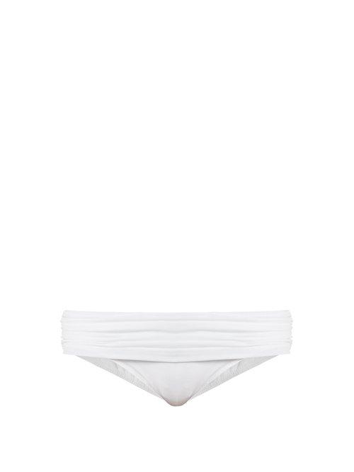 Matchesfashion.com Norma Kamali - Bill Low Rise Bikini Briefs - Womens - White