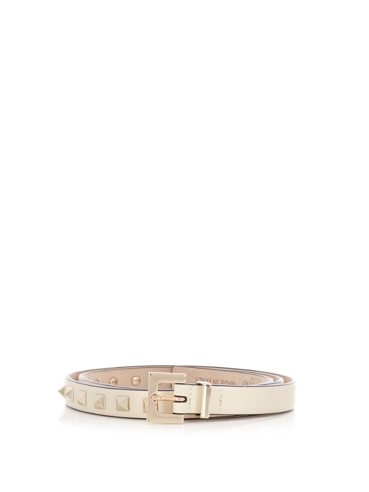 Valentino Rockstud Skinny-leather Belt