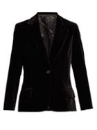 Matchesfashion.com Nili Lotan - Humphrey Velvet Jacket - Womens - Black