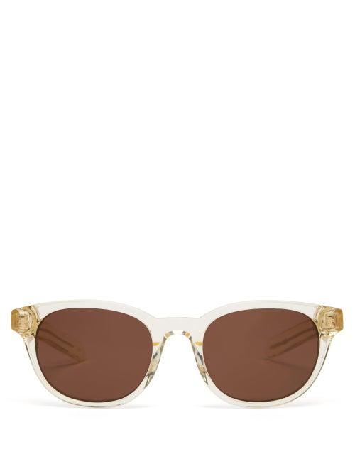 Matchesfashion.com Flatlist - Logic Round Acetate Sunglasses - Mens - Clear