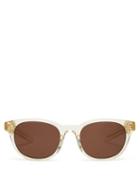 Matchesfashion.com Flatlist - Logic Round Acetate Sunglasses - Mens - Clear