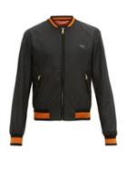 Matchesfashion.com Dolce & Gabbana - Logo Plaque Bomber Jacket - Mens - Black