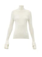 Matchesfashion.com Chlo - Roll Neck Merino Wool Sweater - Womens - Ivory