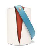 Matchesfashion.com Danse Lente - Lorna Mini Leather Bucket Bag - Womens - Blue White