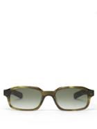 Matchesfashion.com Flatlist - Hanky Square Acetate Sunglasses - Mens - Khaki