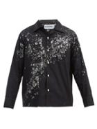 Matchesfashion.com Noma T.d. - Wax-resist Cotton-poplin Shirt - Mens - Black