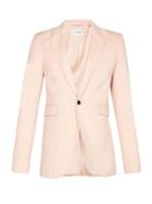 Matchesfashion.com Saint Laurent - Single Breasted Wool Twill Blazer - Mens - Pink