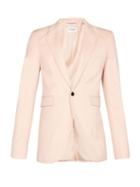 Matchesfashion.com Saint Laurent - Single Breasted Wool Twill Blazer - Mens - Pink