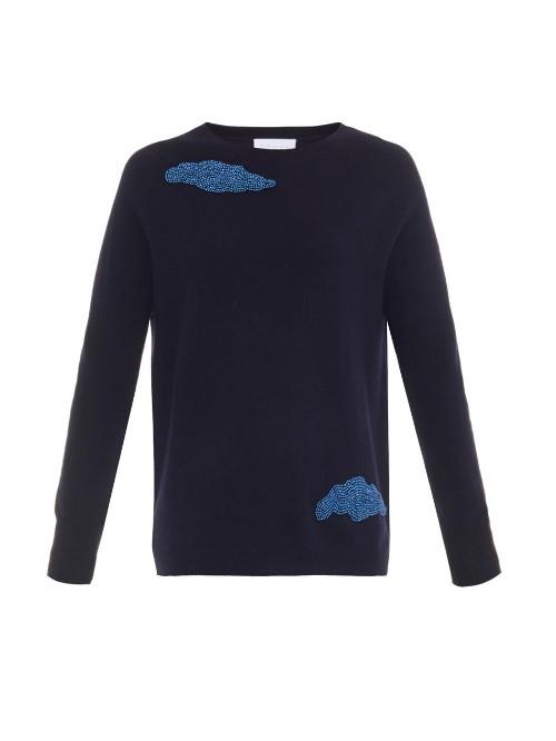 Osman Beaded-clouds Cashmere Sweater