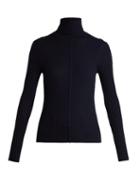 Matchesfashion.com Chlo - Ribbed Roll Neck Sweater - Womens - Navy