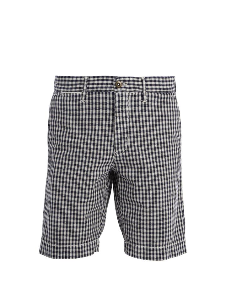 Incotex Slim-leg Checked Cotton Shorts