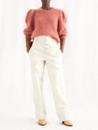 Isabel Marant - Narlena High-rise Wide-leg Jeans - Womens - Ivory