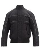 Matchesfashion.com Balenciaga - Logo-embroidered Canvas Biker Jacket - Mens - Black