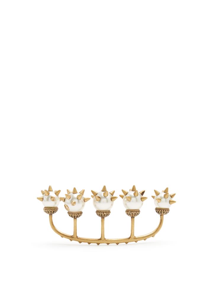 Gucci Spiked Pearl-embellished Ring