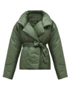 Matchesfashion.com Norma Kamali - Sleeping Bag Padded Shell Coat - Womens - Dark Green