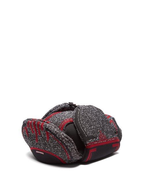Matchesfashion.com Prada - Logo Jacquard Trapper Hat - Mens - Red Multi
