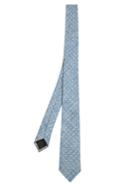 Valentino Polka-dot Jacquard Linen And Silk-blend Tie