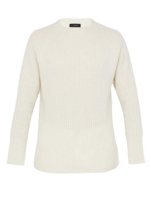 Matchesfashion.com Joseph - Ribbed Wool Sweater - Mens - Cream