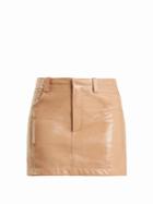 Chloé Grained Patent-leather Mini Skirt