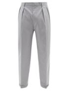 Acne Studios - Daehyun Pleated Wool-blend Lam Trousers - Mens - Blue