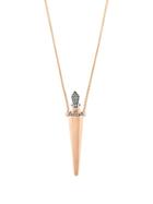 Diane Kordas Diamond & Rose-gold Amulette Necklace