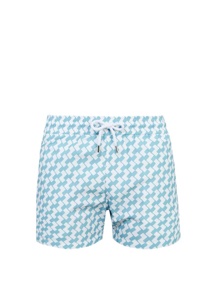 Frescobol Carioca Tailored Acai-print Swim Shorts