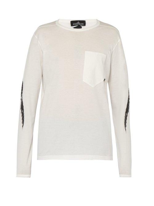 Matchesfashion.com Stone Island Shadow Project - Graphic Printed Top - Mens - White