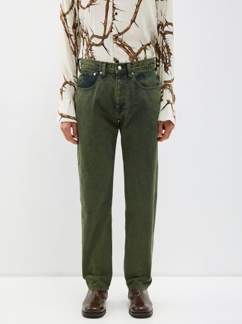 Namacheko - Zanyan Straight-leg Jeans - Mens - Green
