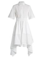 J.w.anderson Butterfly-hem Cotton-poplin Dress