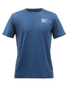 District Vision - Air Wear Logo-print T-shirt - Mens - Blue