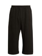 By Walid Pierre Cropped Antique-linen Trousers