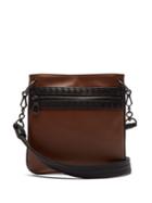 Matchesfashion.com Bottega Veneta - Intrecciato Woven Leather Cross Body Bag - Mens - Brown
