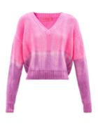 The Elder Statesman - Dip-dyed Cashmere Sweater - Womens - Pink Multi