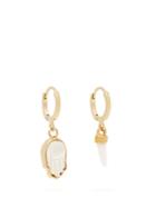 Matchesfashion.com Isabel Marant - It's All Right Mismatched Hoop Earrings - Womens - White